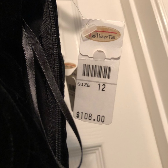 Talbots Black Velvet vest and pant set - Picture 8 of 8